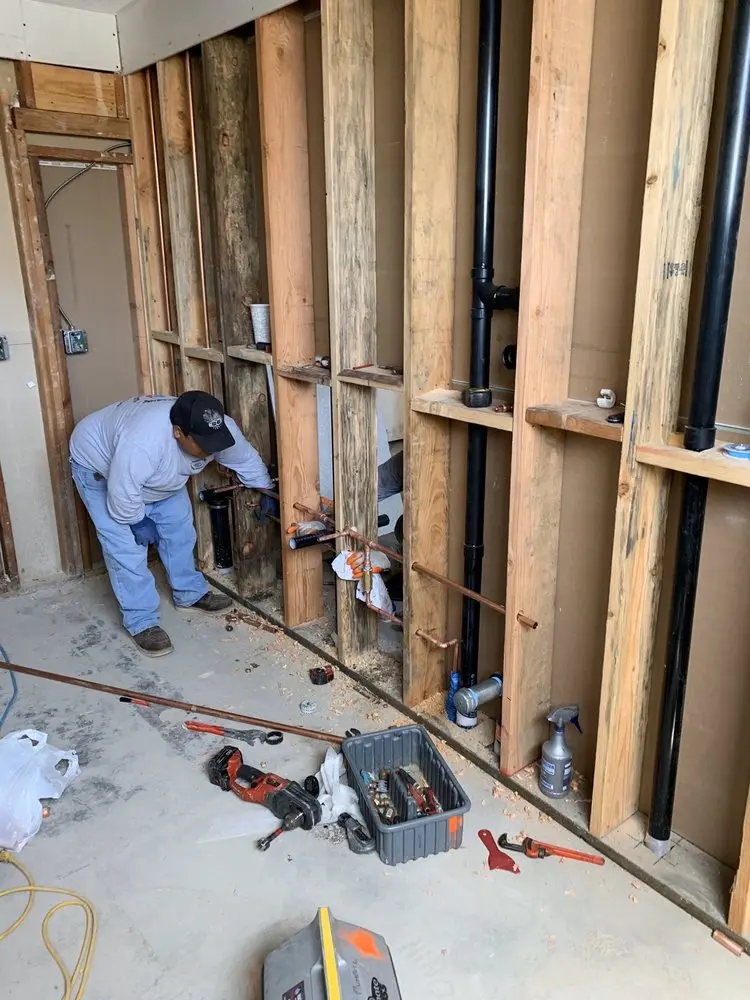 Commercial rough-in plumbing for Water Heater Replacement in The Heights